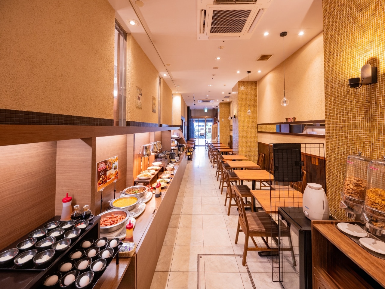 Inside the restaurant