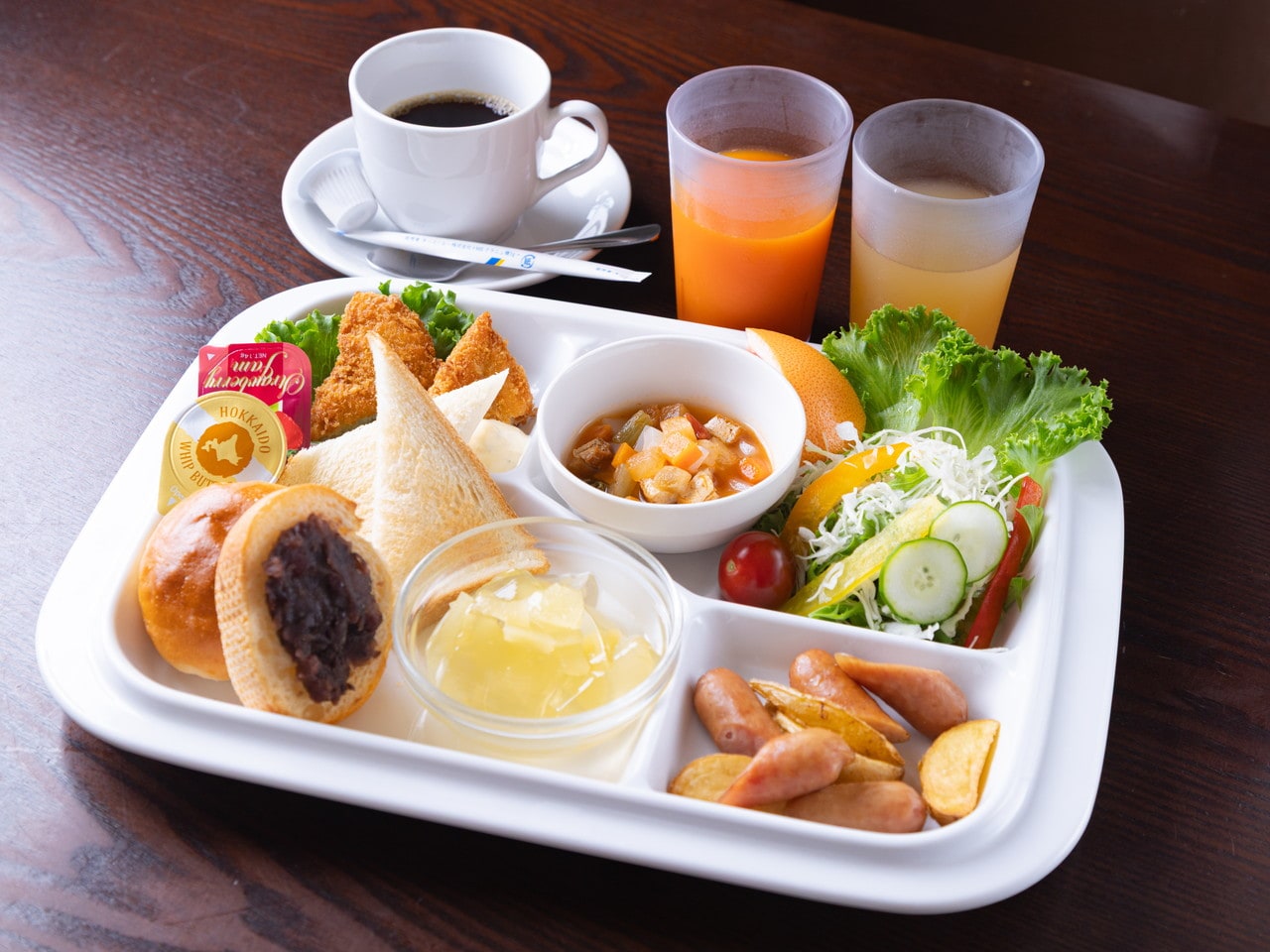 An example of a breakfast buffet