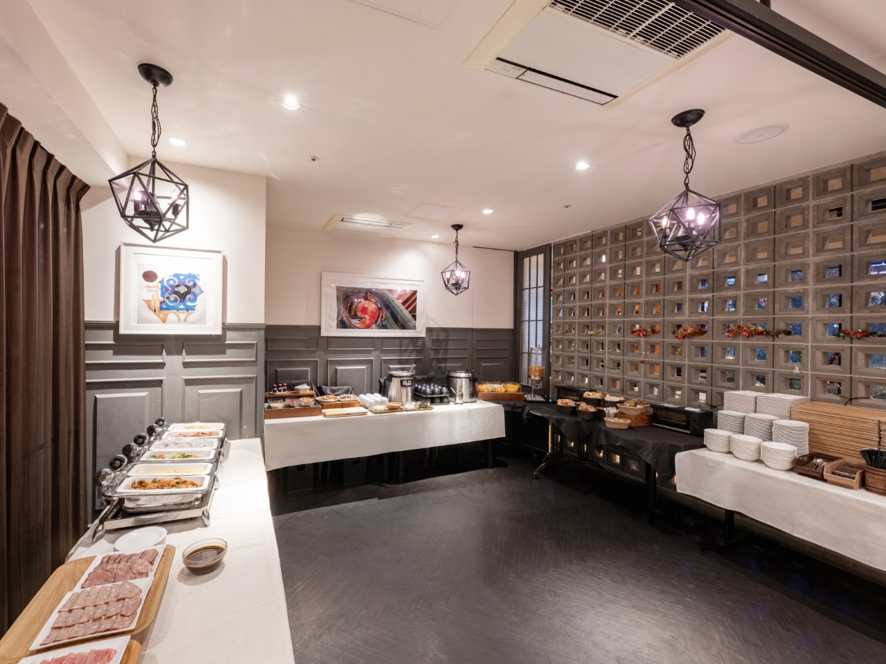 Inside the restaurant