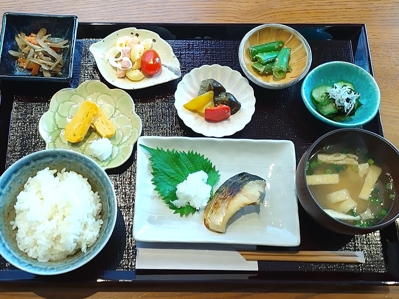 Breakfast is homemade and healthy and substantial.