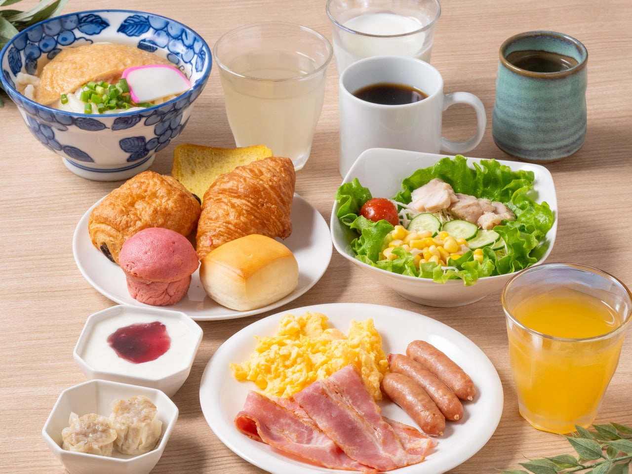  Example of breakfast plating (Western style)