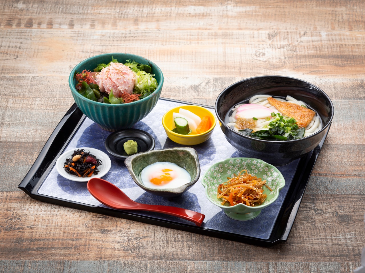 Negitoro Donburi and Udon Set
