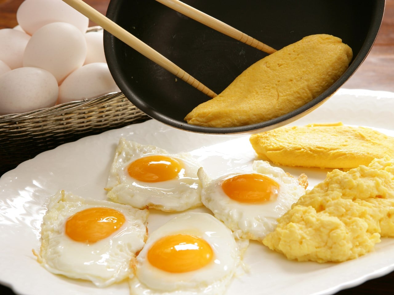 Breakfast buffet menu example