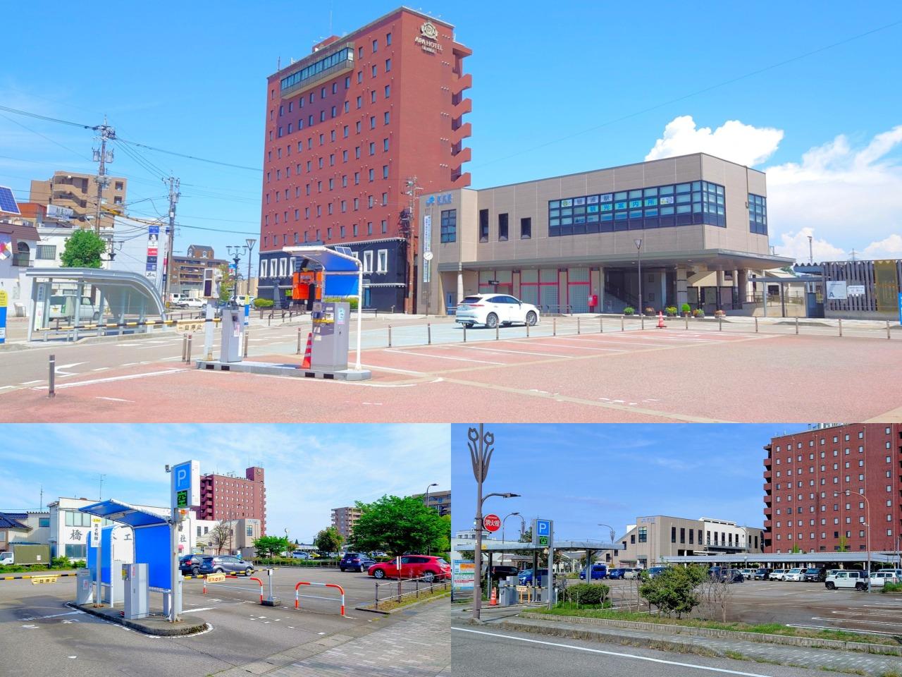 Paid parking lots near the hotel