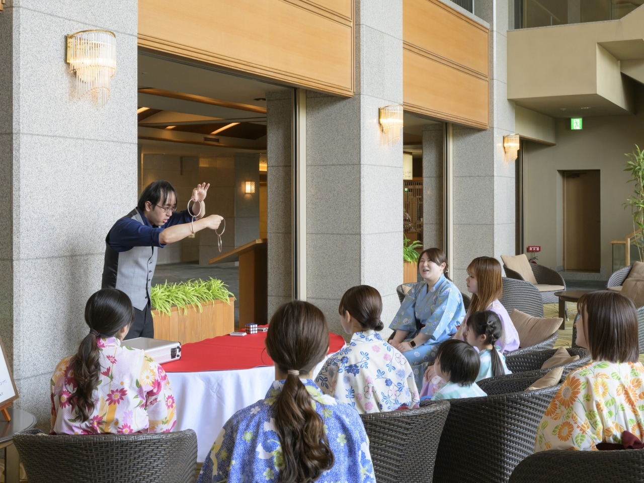 Magic show by hotel staff held on Saturdays (occasionally held randomly).