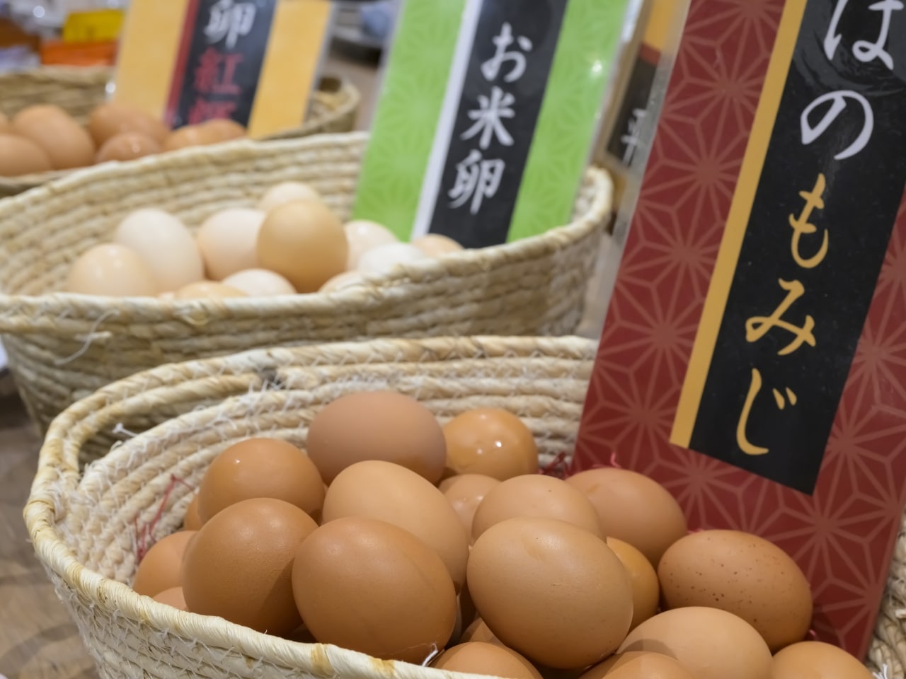 Breakfast buffet: Tasting three types of eggs from Yamagata