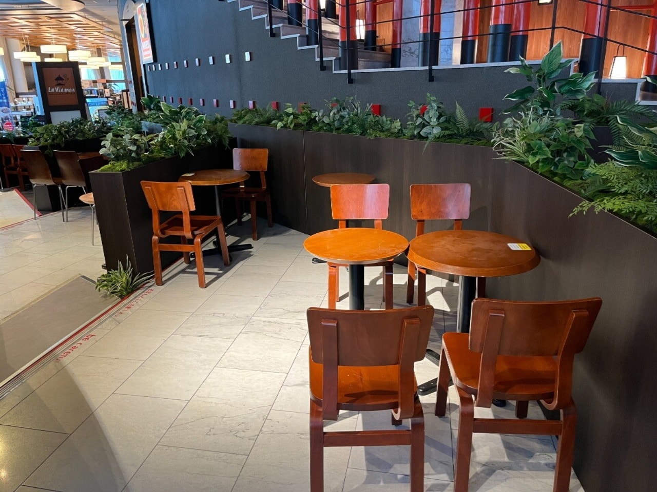 Interior of the cafe