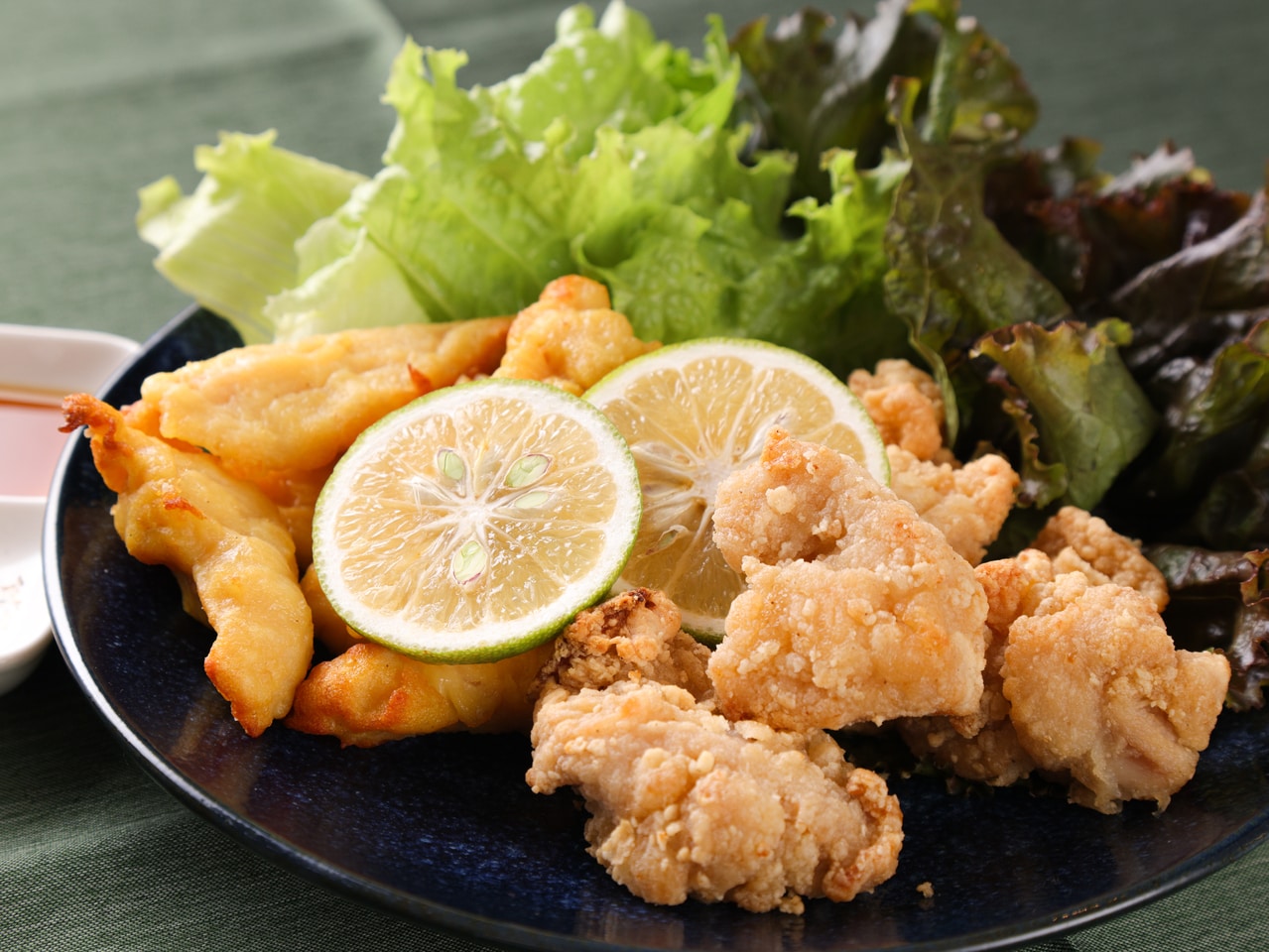 Chicken tempura called Tori-ten