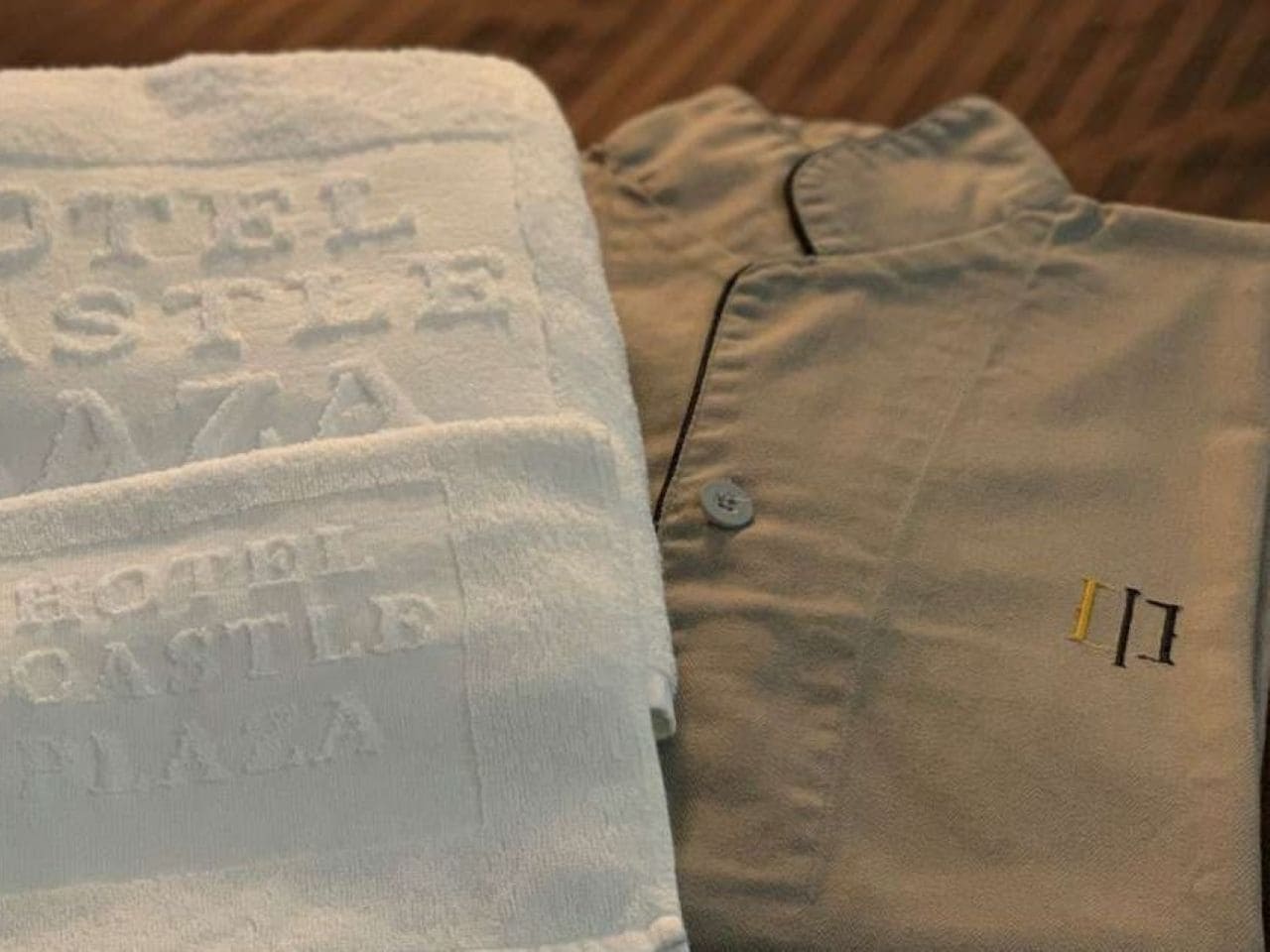 Nightgown for sleeping, towel