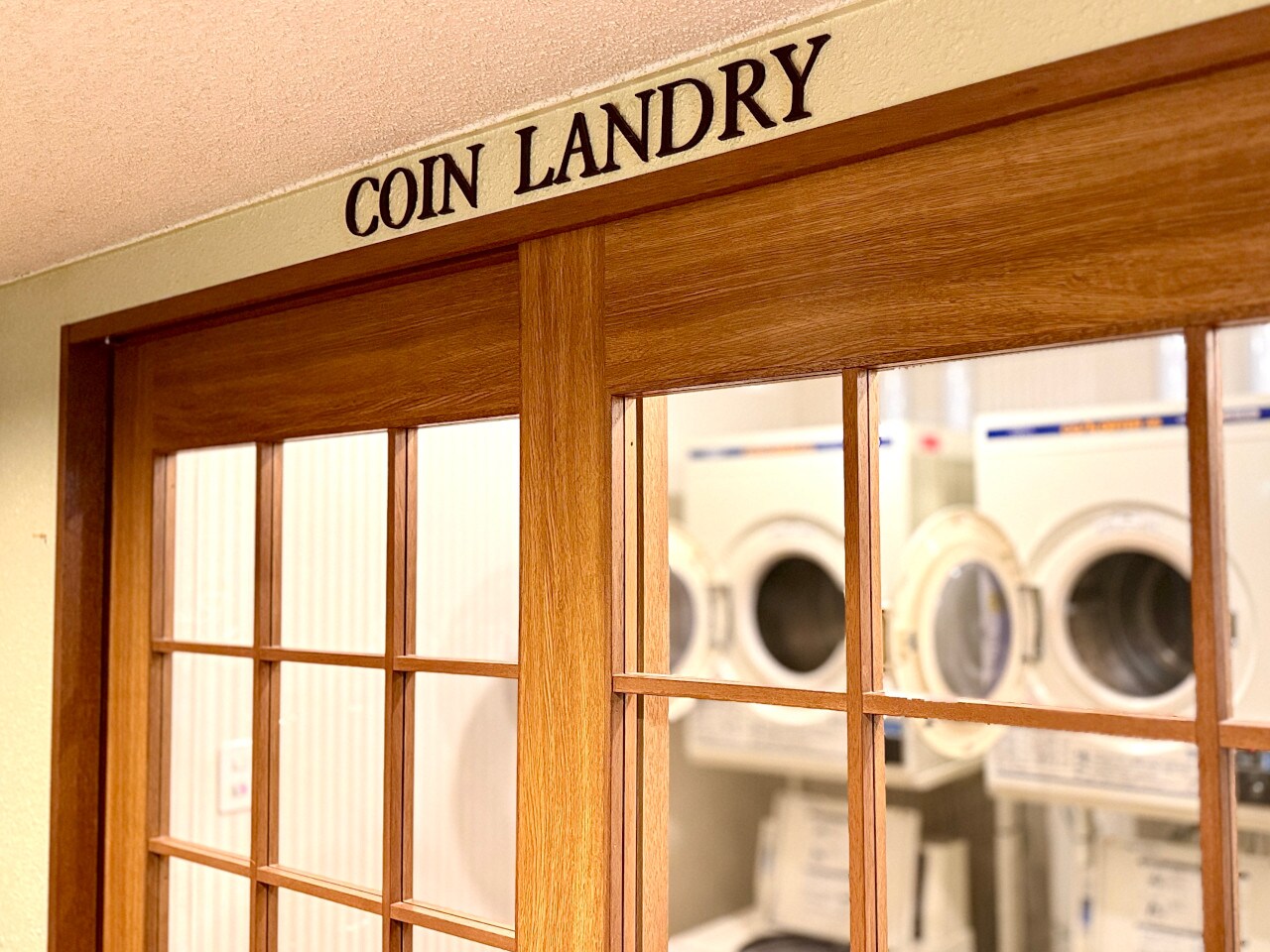 Entrance to Laundromat