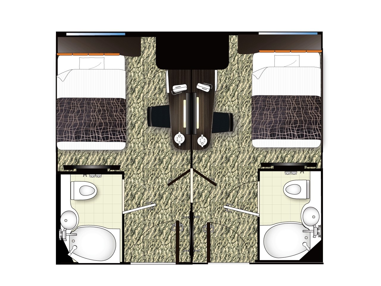 Connecting Twin Room (up to 4 people)