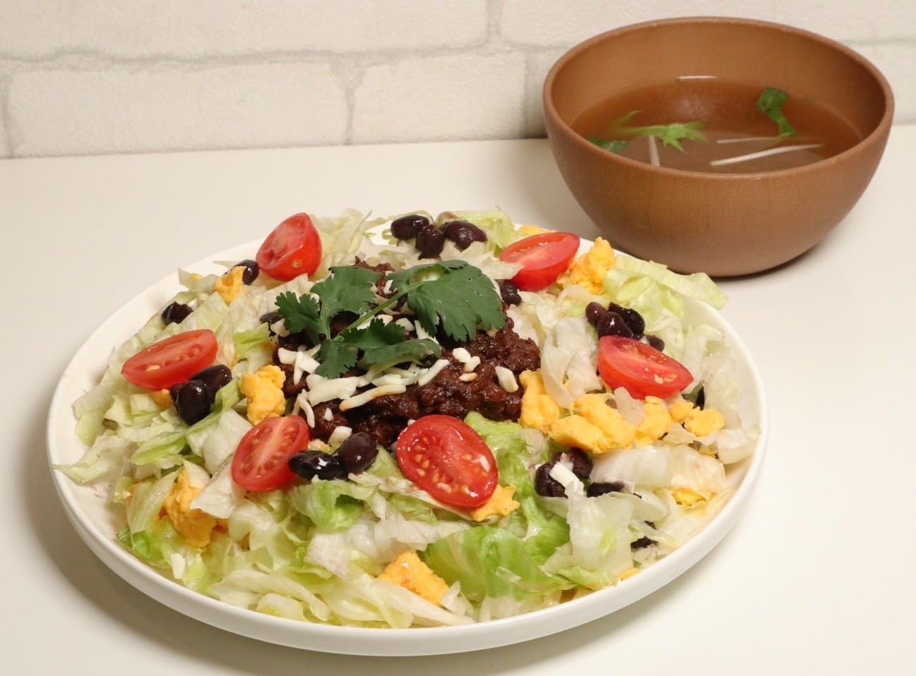 Salad Bowl with Soup