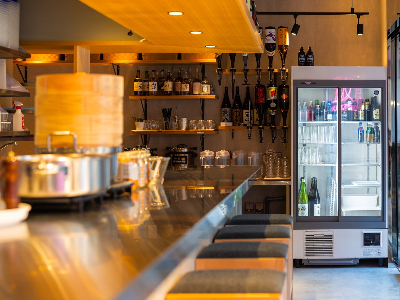 Inside the restaurant