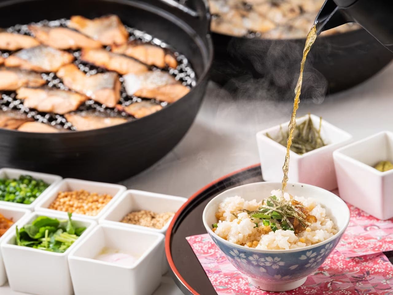 Japanese-style buffet.